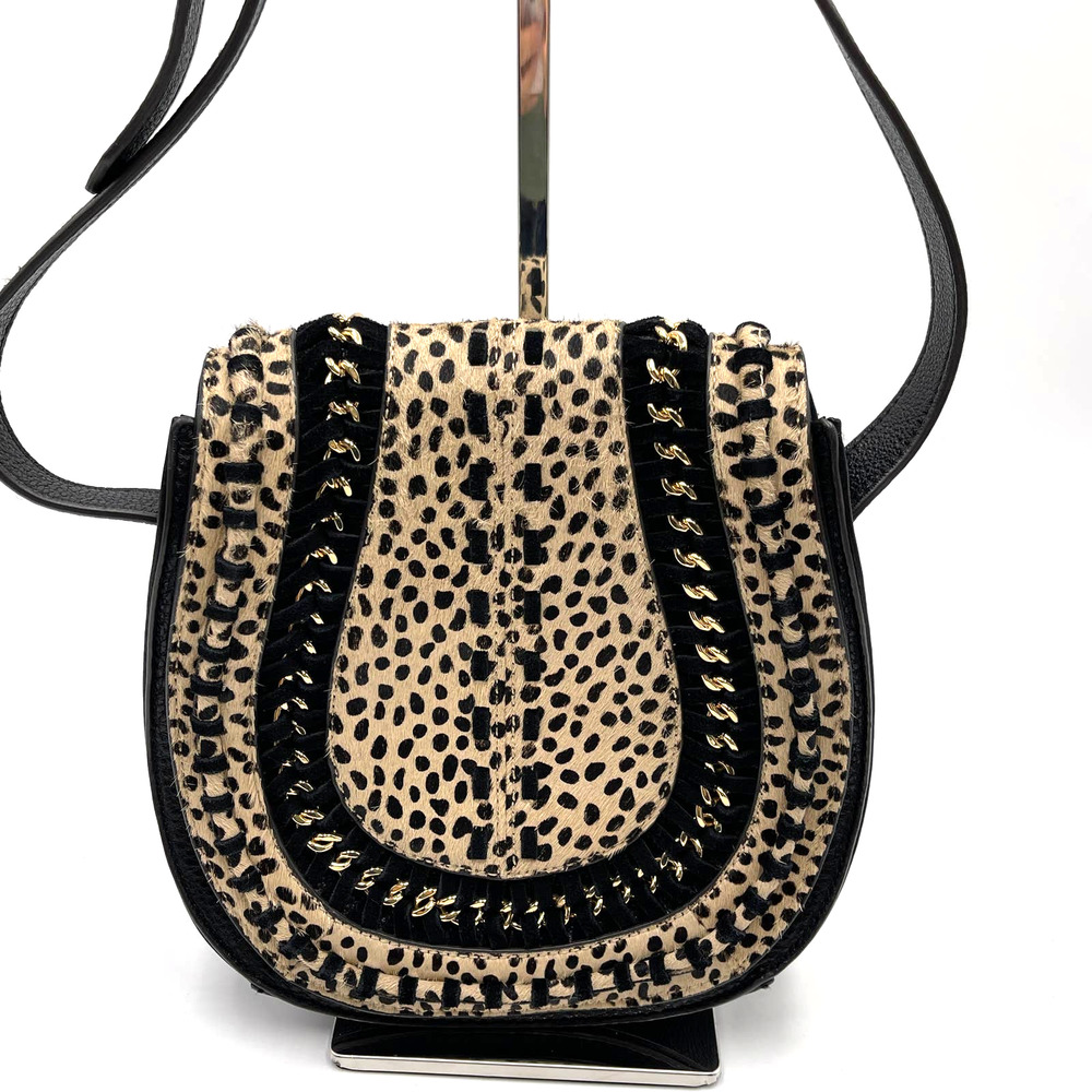 Aimee Kestenberg Cheetah Leather Crossbody Bag